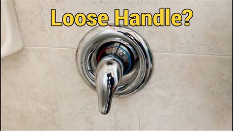 How to fix a wobbly shower handle